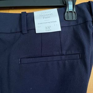 NWT Talbot's Newport Pant - 10P Curvy - Navy